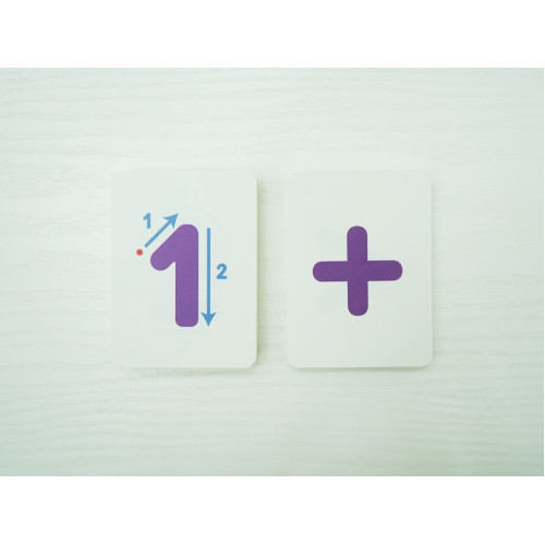 Карточки демонстрационные с образцами написания цифр