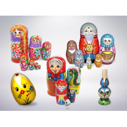 Комплект народно-патриотических игрушек для детского сада